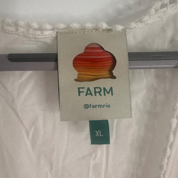 FARM Rio Off-White Richelieu Midi Dress - XL - Picture 4 of 4